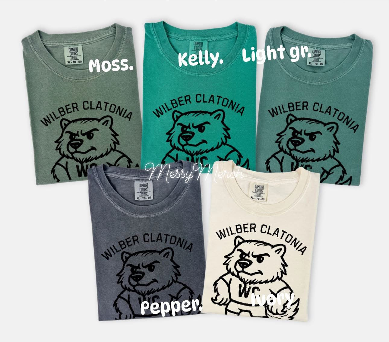 WC mascot Comfort Colors Tee