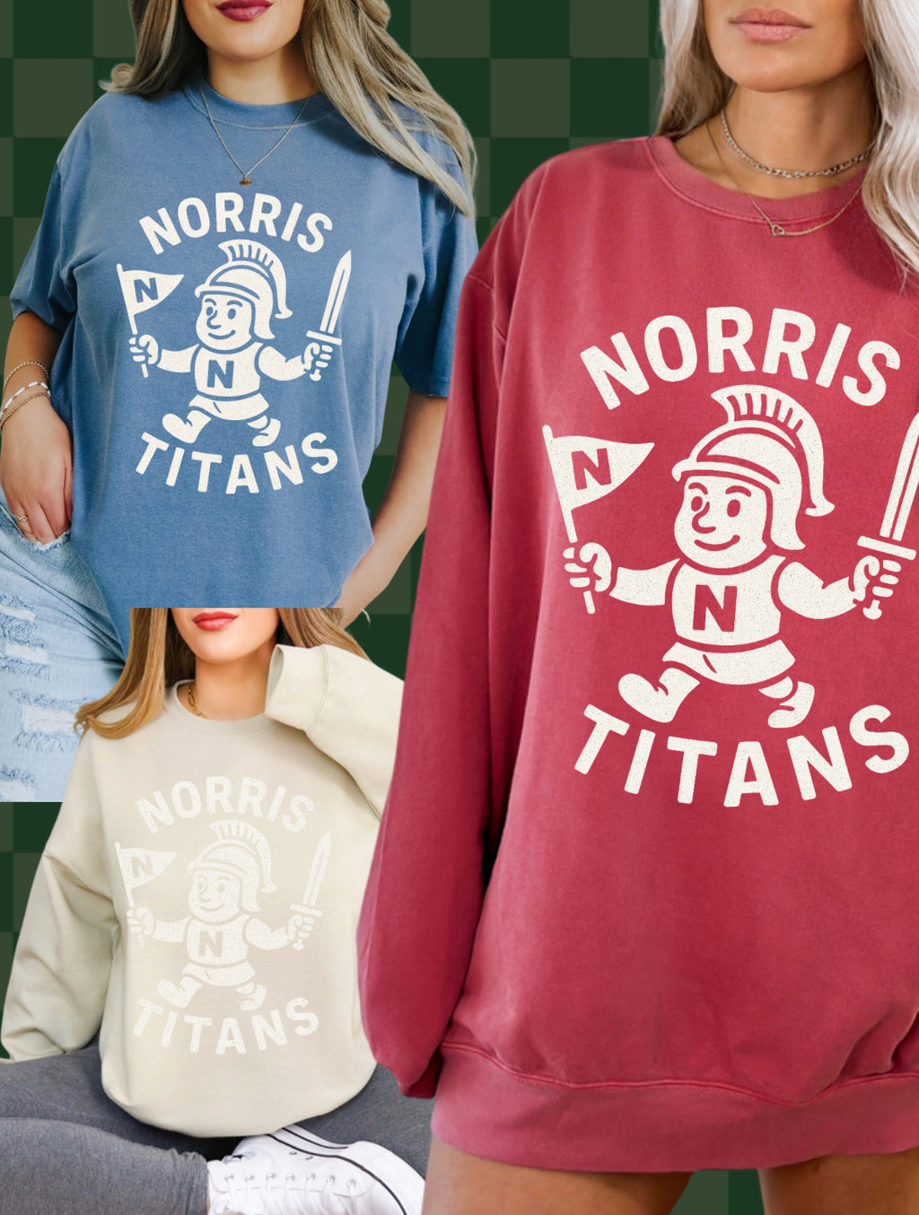 Retro mascot softstyle sweatshirt
