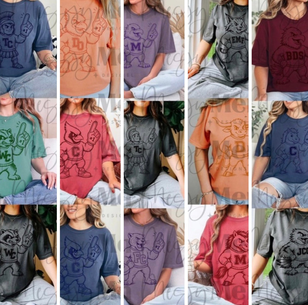 School Mascot Adult Tee CREW