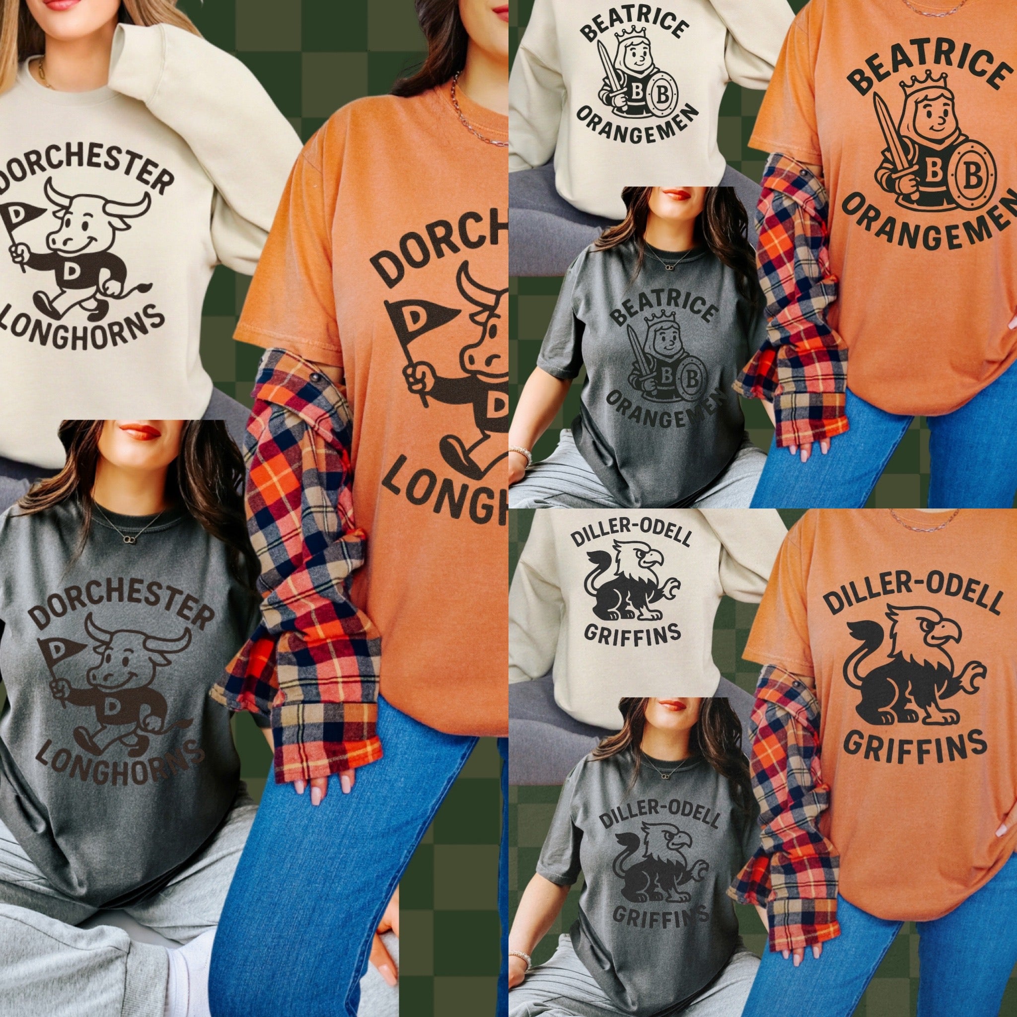 Retro Mascot comfort colors sweatshirt